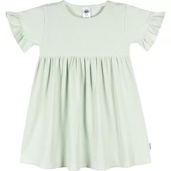 Gerber Girls' Toddler Short-Sleeve and Sleeveless Dress Set