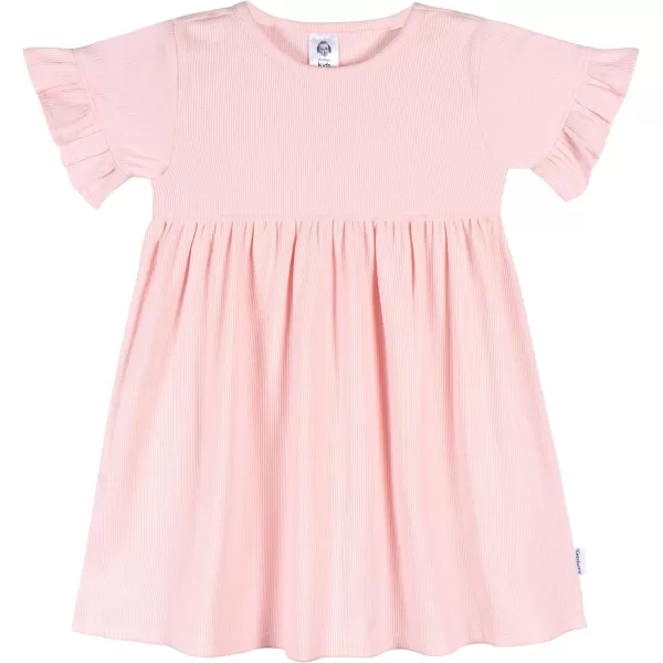 Gerber Girls' Toddler Short-Sleeve and Sleeveless Dress Set