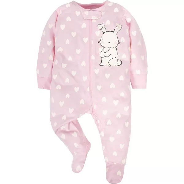 Gerber baby-girls 4 Pack Sleep 'N Play Footie