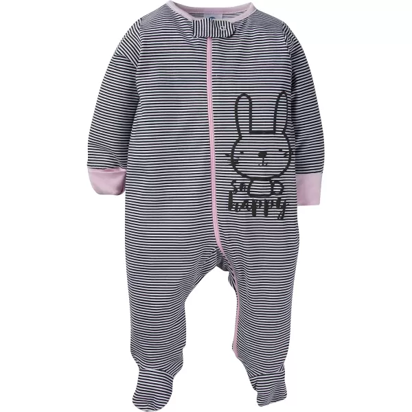 Gerber baby-girls 4 Pack Sleep 'N Play Footie