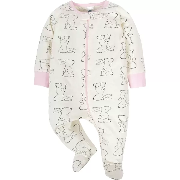Gerber baby-girls 4 Pack Sleep 'N Play Footie