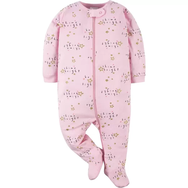 Gerber baby-girls 4 Pack Sleep 'N Play Footie
