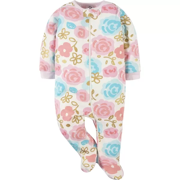 Gerber baby-girls 4 Pack Sleep 'N Play Footie