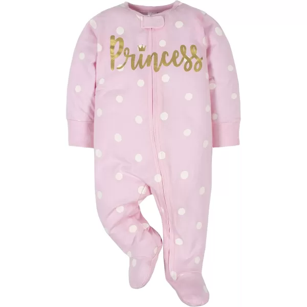 Gerber baby-girls 4 Pack Sleep 'N Play Footie