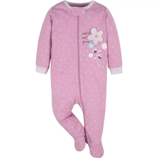 Gerber baby-girls 4 Pack Sleep 'N Play Footie