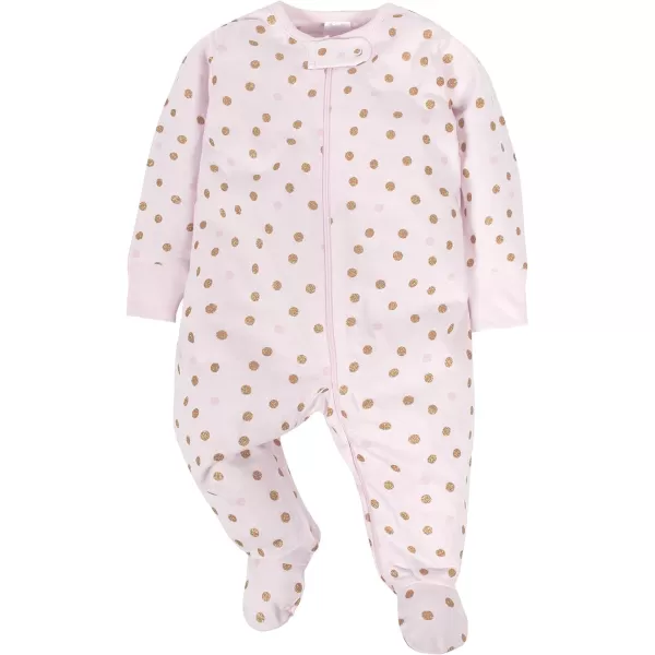Gerber baby-girls 4 Pack Sleep 'N Play Footie
