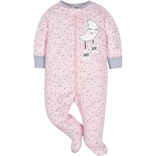 Gerber baby-girls 4 Pack Sleep 'N Play Footie