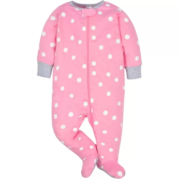 Gerber baby-girls 4 Pack Sleep 'N Play Footie
