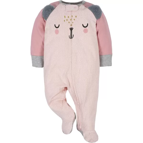 Gerber baby-girls 4 Pack Sleep 'N Play Footie