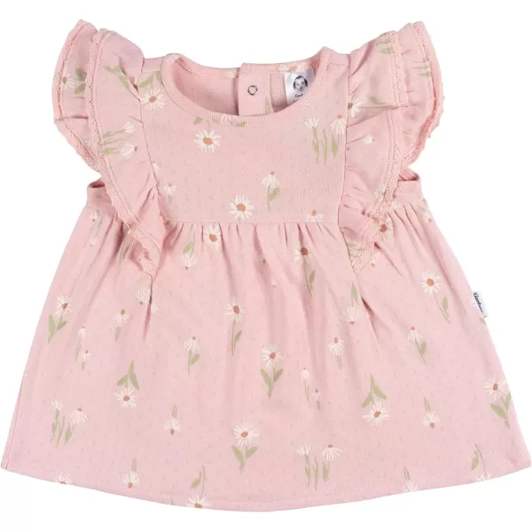 Gerber baby-girls Cotton Dress and Diaper Cover SetDress Set