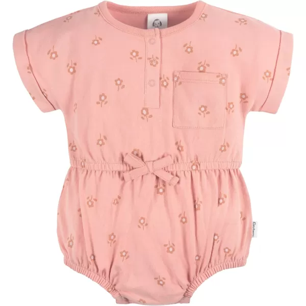 Gerber baby-girls Sleeveless and Short Sleeve Romper SetRomper