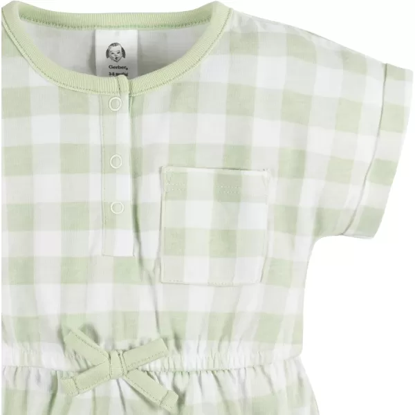 Gerber baby-girls Sleeveless and Short Sleeve Romper SetRomper