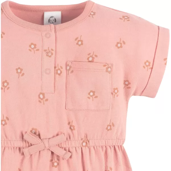 Gerber baby-girls Sleeveless and Short Sleeve Romper SetRomper