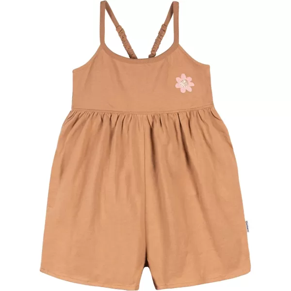Gerber baby-girls Toddler 2-pack Sleeveless Romper JumpsuitRomper