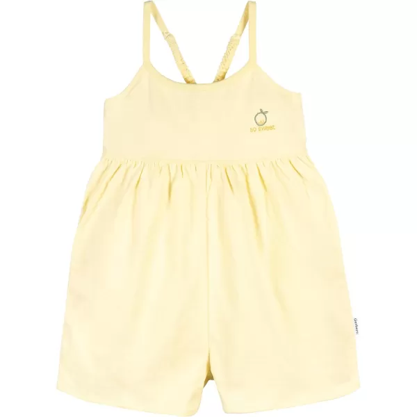 Gerber baby-girls Toddler 2-pack Sleeveless Romper JumpsuitRomper