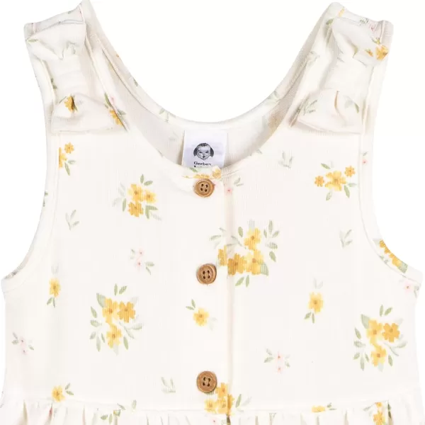 Gerber baby-girls Toddler Sleeveless Romper JumpsuitRomper