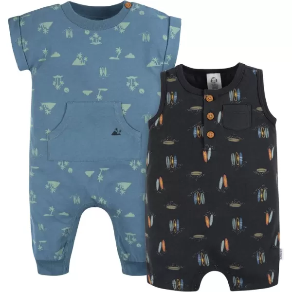 Gerber Baby Boys Short Leg and Long Leg Romper SetRomper