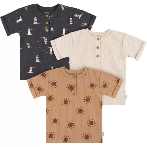 Gerber Baby Boys' Toddler 3-Pack Short Sleeve Pocket Tees