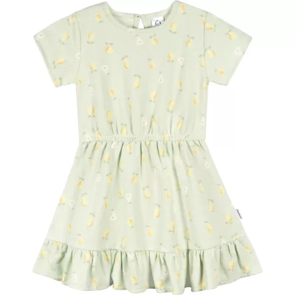 Gerber Girls' Toddler Short-Sleeve Dress