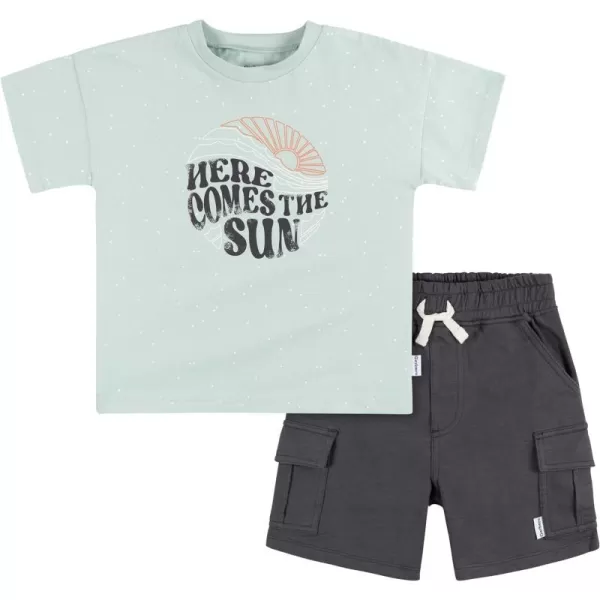 Gerber baby-boys Toddler T-shirt and Shorts Set2-Piece T-Shirt and Short Set