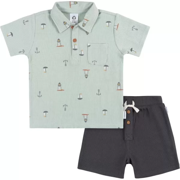 Gerber baby-boys Toddler T-shirt and Shorts Set2-Piece T-Shirt and Short Set
