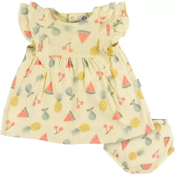 Gerber baby-girls Cotton Dress and Diaper Cover SetDress Set