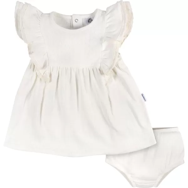 Gerber baby-girls Cotton Dress and Diaper Cover SetDress Set