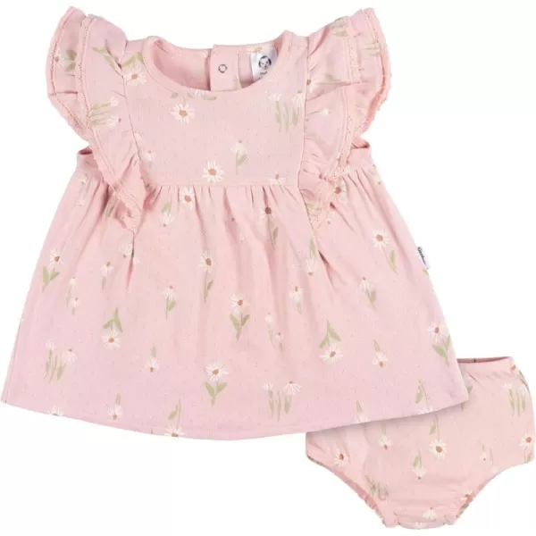 Gerber baby-girls Cotton Dress and Diaper Cover SetDress Set