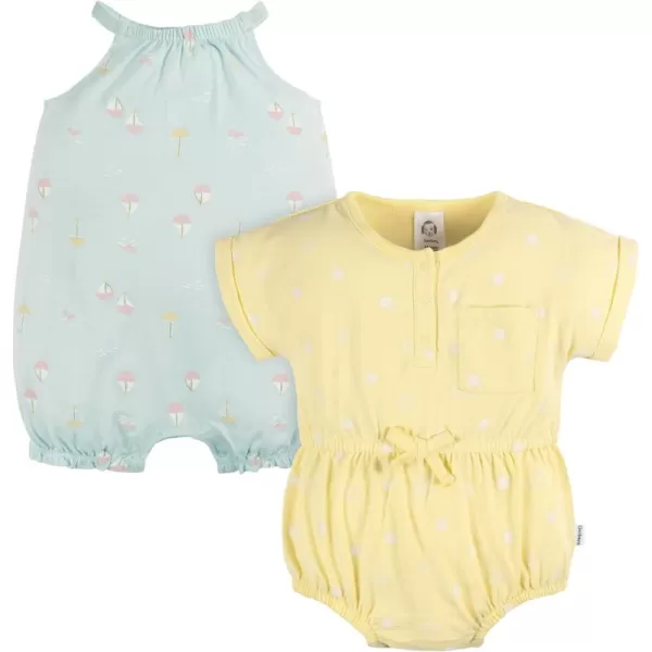 Gerber baby-girls Sleeveless and Short Sleeve Romper SetRomper