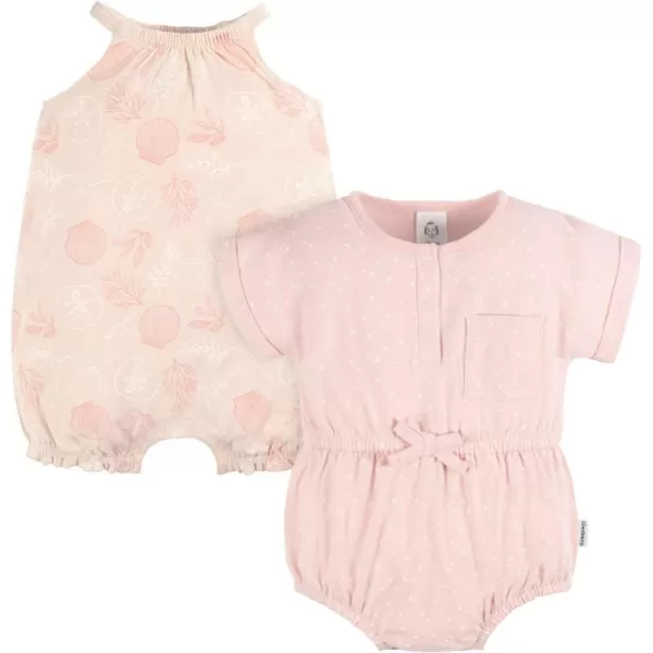 Gerber baby-girls Sleeveless and Short Sleeve Romper SetRomper