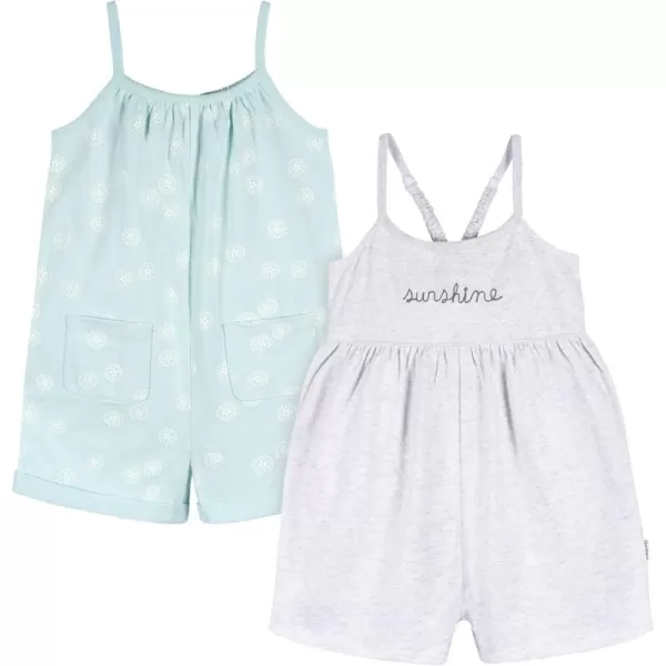 Gerber baby-girls Toddler 2-pack Sleeveless Romper JumpsuitRomper