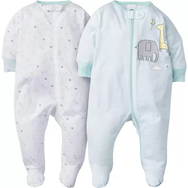Gerber Baby Boys 4 Pack Sleep 'N Play Footie