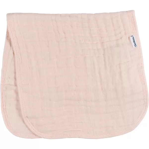 Gerber Baby Unisex Muslin Burp Cloths 6-Pack, Vanilla, Large Size 20" x 10"