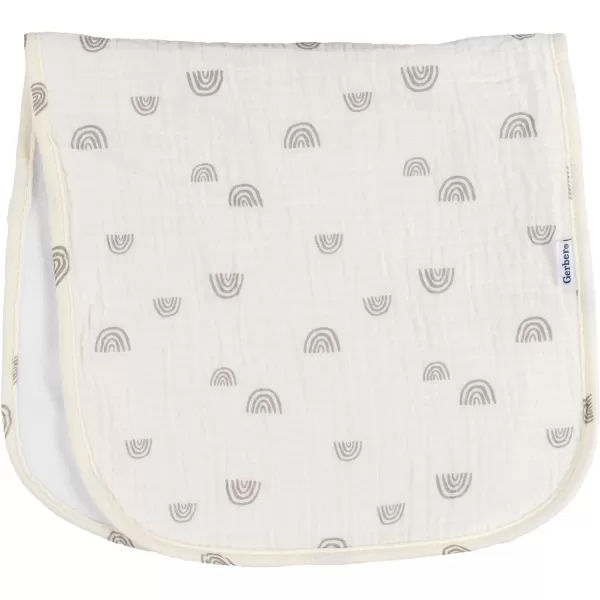 Gerber Baby Unisex Muslin Burp Cloths 6-Pack, Vanilla, Large Size 20" x 10"