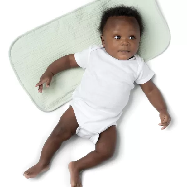 Gerber Baby Unisex Muslin Burp Cloths 6-Pack, Vanilla, Large Size 20" x 10"