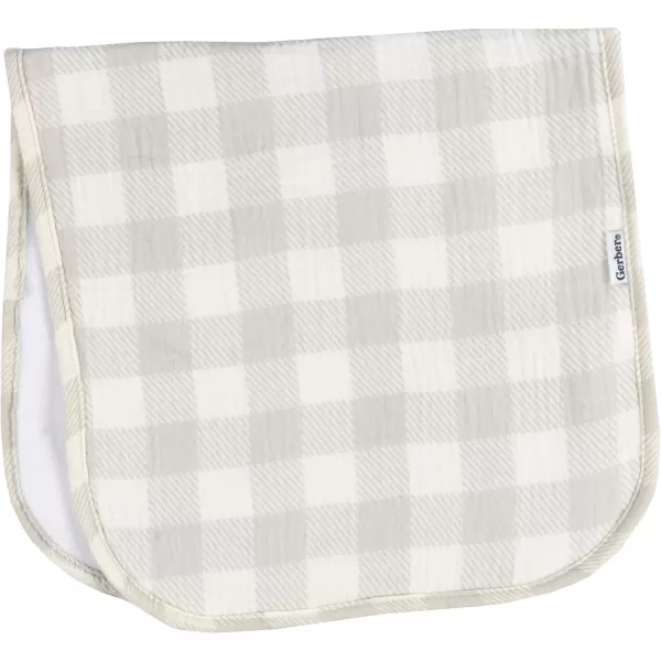 Gerber Baby Unisex Muslin Burp Cloths 6-Pack, Vanilla, Large Size 20" x 10"
