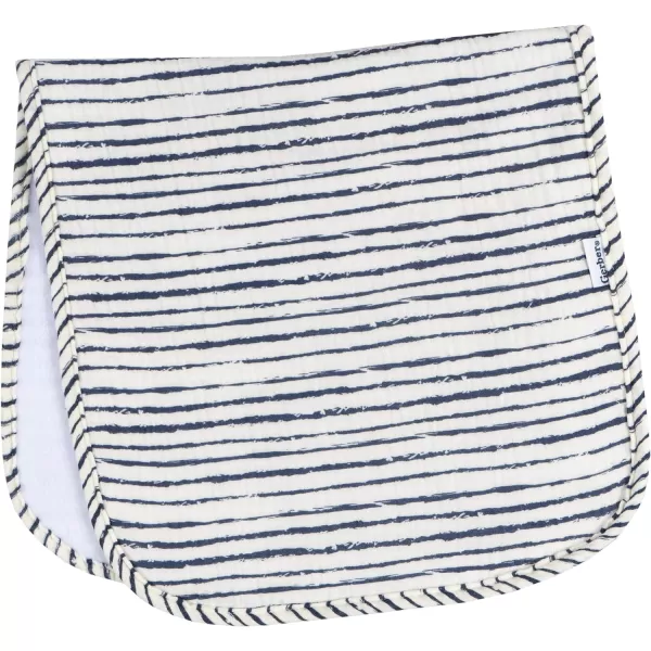 Gerber Baby Unisex Muslin Burp Cloths 6-Pack, Vanilla, Large Size 20" x 10"