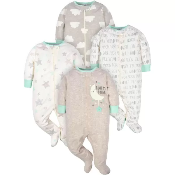 Gerber Baby Boys 4 Pack Sleep 'N Play Footie