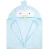 imageGerber Baby 4 Piece Animal Character Hooded Towel and Washcloth Set Brown Lion One SizeBlue Penguin