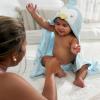 imageGerber Baby 4 Piece Animal Character Hooded Towel and Washcloth Set Brown Lion One SizeBlue Penguin