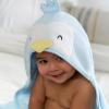 imageGerber Baby 4 Piece Animal Character Hooded Towel and Washcloth Set Brown Lion One SizeBlue Penguin