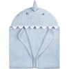 imageGerber Baby 4 Piece Animal Character Hooded Towel and Washcloth Set Brown Lion One SizeBlue Shark