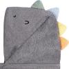 imageGerber Baby 4 Piece Animal Character Hooded Towel and Washcloth Set Brown Lion One SizeCharcoal Dino