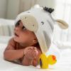 imageGerber Baby 4 Piece Animal Character Hooded Towel and Washcloth Set Brown Lion One SizeGrey Zebra