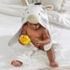 imageGerber Baby 4 Piece Animal Character Hooded Towel and Washcloth Set Brown Lion One SizeGrey Zebra
