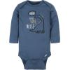 imageGerber Baby Boys 6pack Longsleeve Onesies BodysuitDinosaur Blue