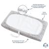 imageGerber Baby Boys Girls Neutral Newborn Infant Baby Toddler Nursery Changing Pad Cover White 16quot x 32quotDotted Light Gray