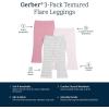 imageGerber Baby Girls Toddler MultiPack Premium LeggingsGray and Pink