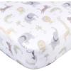 imageGerber Baby Unisex 2Pack Knit Crib Sheet Coastal Calm One SizeAnimals  Geos Neutral
