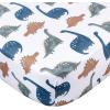 imageGerber Baby Unisex 2Pack Knit Crib Sheet Coastal Calm One SizeDino Time